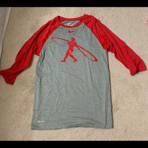 Nike Ken Griffey Jr 3/4 dri fit shirt